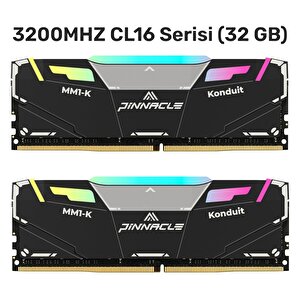 Pinnacle Pkmd4u32c16chb32g 32gb Ddr4 3200mhz 2rx8 Cl16 Rgb Masaüstü Ram