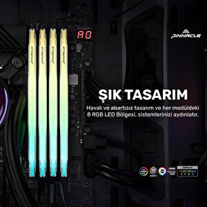 Timetec Pinnacle Pkmd4u32c16chw16g 16gb Ddr4 3200mhz 2rx8 Cl16 Rgb Masaüstü Ram