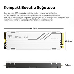 Timetec Pro Ms47 2tb 5000/4400mb/s Gen4x4 22x80 M.2 Nvme Ssd Beyaz