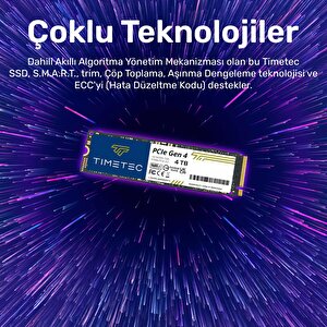 Timetec Elite Ms40 4tb 5000/4700mb/s Gen4x4 22x80 M.2 Nvme Ssd