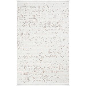 Olinda 1111 Krem Oturma Odası Salon Halısı Yumuşak İskandinav Yolluk Bukle Makine Halısı 80x250 cm