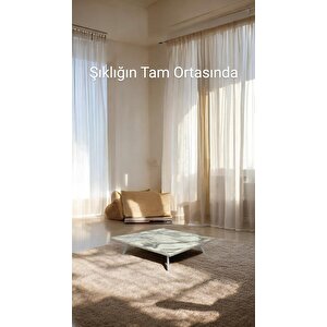 Kare Yer Sofrası Mutfak Sofrası Kolay Taşınabilir 90 X 90 Cm Balkon Sofra