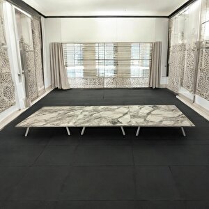 Kare Yer Sofrası Mutfak Sofrası Kolay Taşınabilir 90 X 90 Cm Balkon Sofra