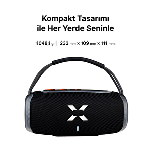 Rgb Bluetooth Hoparlör, 5 Saat Çalma Süresi, 20 W,  Bluetooth 5.3 Tws Outdoor Ses Bombası X6701