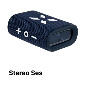 Bluetooth Hoparlör, 5w, Ipx7 Suya Dayanıklı, Stereo, Rgb Ses Bombası (lacivert-beyaz) X6703