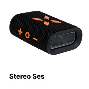 Bluetooth Hoparlör, 5w, Ipx7 Suya Dayanıklı, Stereo, Rgb Ses Bombası (siyah-turuncu) X6703_m0