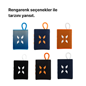 Bluetooth Hoparlör, 5w, Ipx7 Suya Dayanıklı, Stereo, Rgb Ses Bombası (siyah-turuncu) X6703_m0
