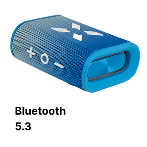 Bluetooth Hoparlör, 5w, Ipx7 Suya Dayanıklı, Stereo, Rgb Ses Bombası (beyaz + Mavi) X6703