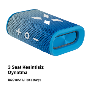 Bluetooth Hoparlör, 5w, Ipx7 Suya Dayanıklı, Stereo, Rgb Ses Bombası (beyaz + Mavi) X6703
