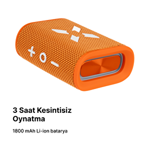 Bluetooth Hoparlör, 5w, Ipx7 Suya Dayanıklı, Stereo, Rgb Ses Bombası (turuncu) X6703