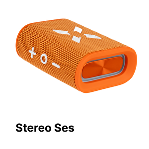 Bluetooth Hoparlör, 5w, Ipx7 Suya Dayanıklı, Stereo, Rgb Ses Bombası (turuncu) X6703