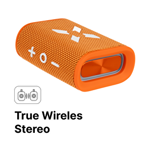 Bluetooth Hoparlör, 5w, Ipx7 Suya Dayanıklı, Stereo, Rgb Ses Bombası (turuncu) X6703