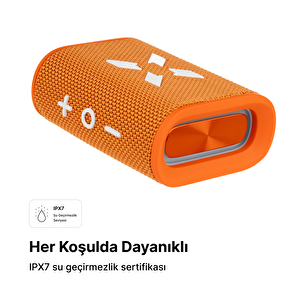 Bluetooth Hoparlör, 5w, Ipx7 Suya Dayanıklı, Stereo, Rgb Ses Bombası (turuncu) X6703
