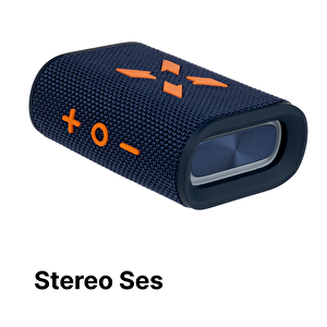 Bluetooth Hoparlör, 5w, Ipx7 Suya Dayanıklı, Stereo, Rgb Ses Bombası (lacivert-turuncu) X6703_m2