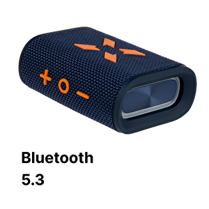 Bluetooth Hoparlör, 5w, Ipx7 Suya Dayanıklı, Stereo, Rgb Ses Bombası (lacivert-turuncu) X6703_m2