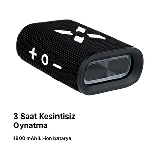 Bluetooth Hoparlör, 5w, Ipx7 Suya Dayanıklı, Stereo, Rgb Ses Bombası (siyah-beyaz) X6703_m1