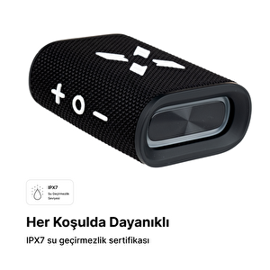 Bluetooth Hoparlör, 5w, Ipx7 Suya Dayanıklı, Stereo, Rgb Ses Bombası (siyah-beyaz) X6703_m1