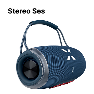 Boombox Rgb Bluetooth Hoparlör, 5 Saat Çalma Süresi, 20 W, Bluetooth, Tws, Outdoor Ses Bombası Mavi X6701_m0