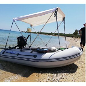 Bot Tekne Kayık Kano Için Güneşlik Tente (aks Aralığı 130 Cm.)