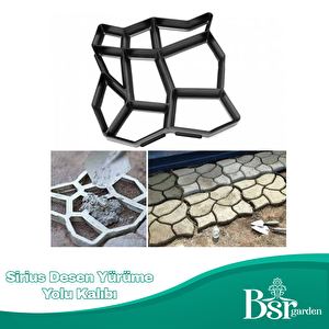 Bahçe Taş Kalıp Beton Kalıbı Zemin Kaplama Kalıbı 42x40 Cm Sirius Desen / 8 Adet / Bsr Garden