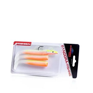 Sandeel 10cm 14gr 3+1 Silikon Yem Chartreus