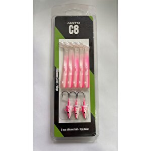 C8 10cm 10gr 5+3 Silikon Yem Candy Pink