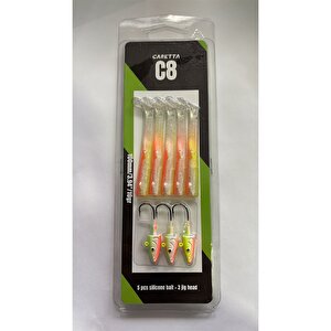 C8 10cm 10gr 5+3 Silikon Yem Lemon Back