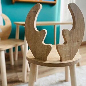 Montessori Geyik 1 Sandalye Kahverengi
