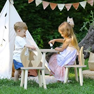 Reyo Montessori Geyik 1 Sandalye Kahverengi