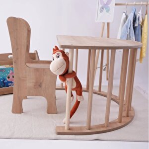 Sincap Montessori Pikler Aktivite Ve Oyun Masası, Kaydıraklı Tırmanma Seti Ve Sandalye