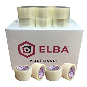 Elba Bant 60x100 1 Koli̇ (60 ADET) Geni̇ş 1.kalite Hotmelt Şeffaf Ambalaj | Paketleme Şeffaf