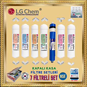 Lg Chem 7 Fi̇li̇tre 14 Aşama Gümüş İyon Tatlandirici Mi̇neral Ve Alkali̇ Fi̇ltreli̇ Su Aritma Fi̇li̇tre Seti̇