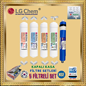 Lg Chem 5 Fi̇li̇treli̇ Gümüş İyon Tatlandiricili Su Aritma Fi̇li̇tre Seti̇