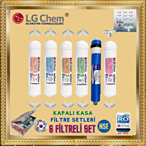 Lg Chem 6 Fi̇li̇tre 12 Aşama Gümüş İyon Tatlandiricili Ve Mi̇neralli̇ Su Aritma Fi̇li̇tre Seti̇