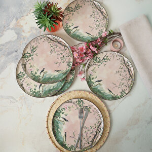 Pink Woods Nordic Servis Tabağı 28 Cm 6 Adet 22641