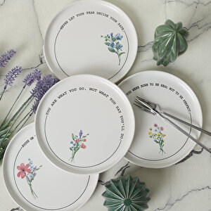 Motto Bloom Nordıc Pasta Tabağı 22 Cm 4 Adet 22806-07-08-09