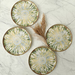 Green Ripple Nordıc Pasta Tabağı 22 Cm 4 Adet / 22896
