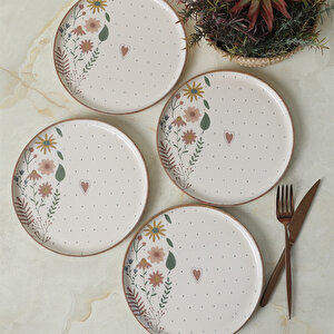 Soft Bloom Nordic Pasta Tabağı 22 Cm 4 Adet 22875
