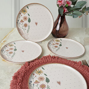 Soft Bloom Nordic Pasta Tabağı 22 Cm 4 Adet 22875