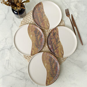 Terra Leaf Nordıc Pasta Tabağı 22 Cm 4 Adet / 22969-70