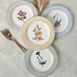 Floral Essence Assos Pasta Tabağı 22 Cm 4 Adet / 22890-93-94-22949