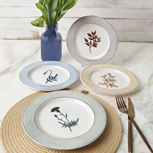 Floral Essence Assos Pasta Tabağı 22 Cm 4 Adet / 22890-93-94-22949
