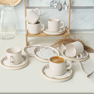 Bronze Bloom  Stackable Çay Takımı 12 Parça 6 Kişilik