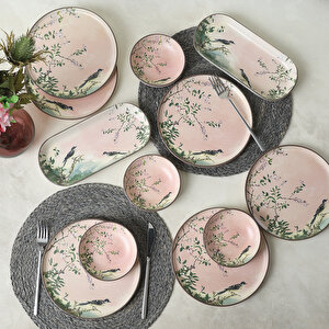 Pink Woods Kahvaltı Takımı 12 Parça 6 Kişilik 22639-41