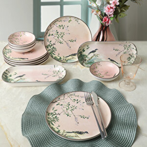 Pink Woods Kahvaltı Takımı 12 Parça 6 Kişilik 22639-41
