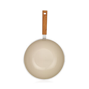 Schafer Ceramoni Seramik Wok Tava 28 Cm-krem