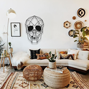 Kurukafa Skull Metal Duvar Dekoru