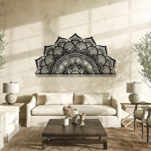 Mandala Desenli Metal Duvar Dekoru