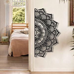 Mandala Desenli Metal Duvar Dekoru