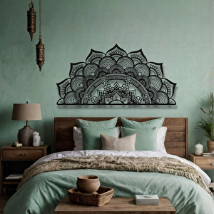 Mandala Desenli Metal Duvar Dekoru